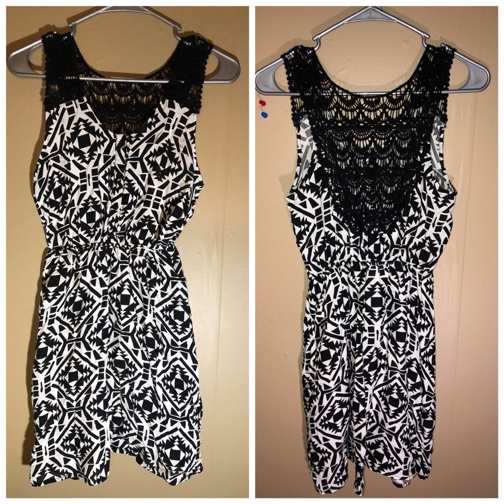 Black and White Aztec Dress